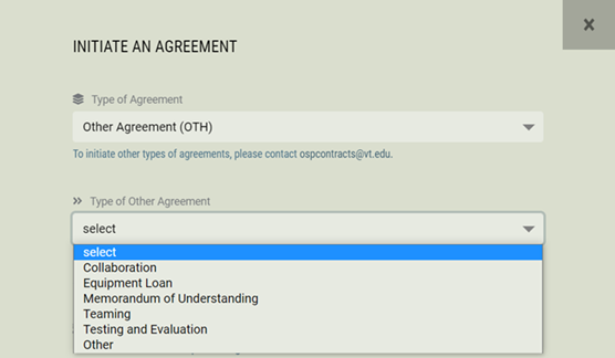 Other Agreement Type