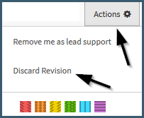Discard Revision Action